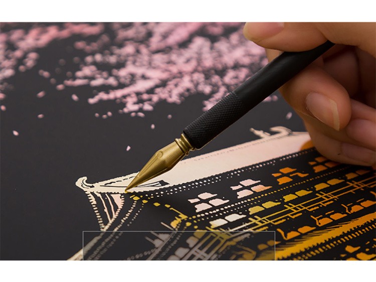 Скретч-картина «Japan» (цветная) — картинка 3