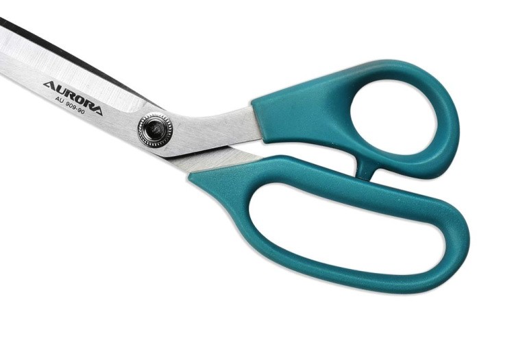 Ножницы портновские профессиональные, с защитным колпачком, 23 см, Aurora — картинка 3