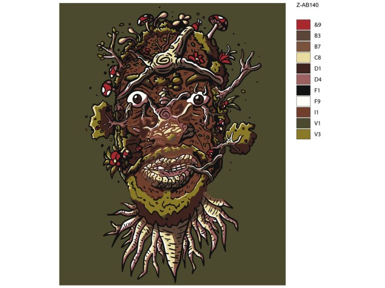 Картина по номерам «Корни земли» — картинка 2