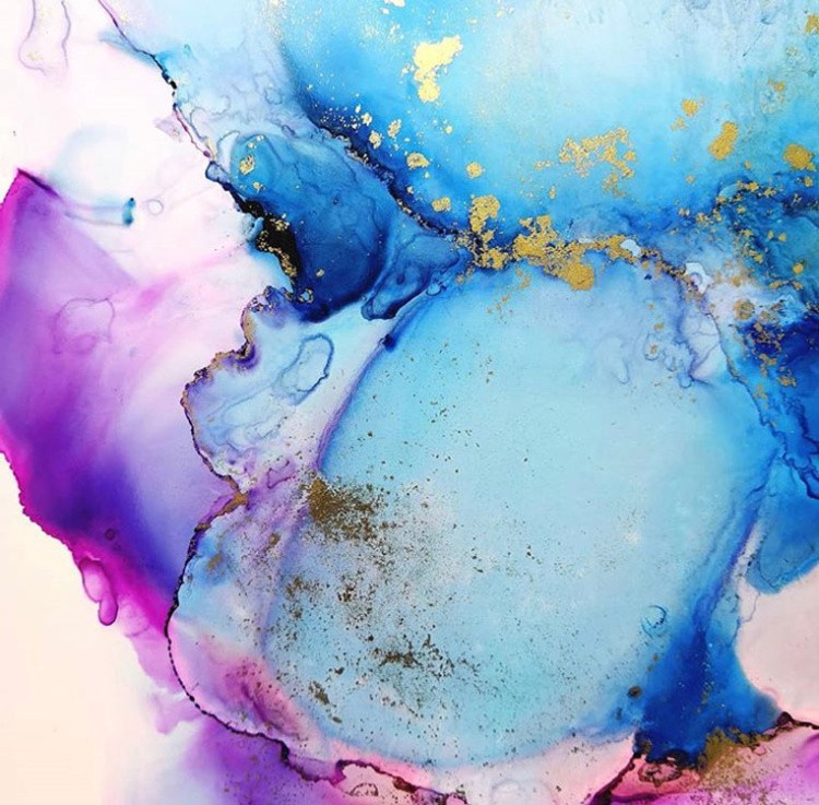 Набор для рисования алкогольными чернилами, планшет 30х30 см, Art Blong — картинка 5