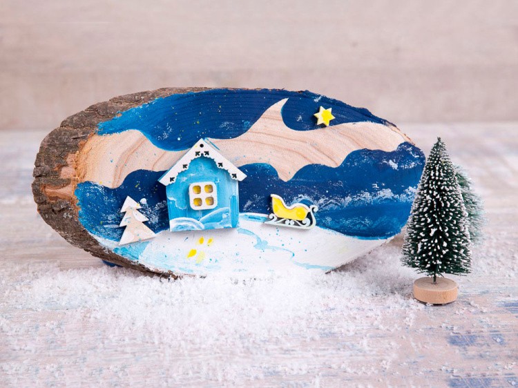 Срез дерева СРЕЗ-02, 13x26 см, 2 шт., Blumentag — картинка 3