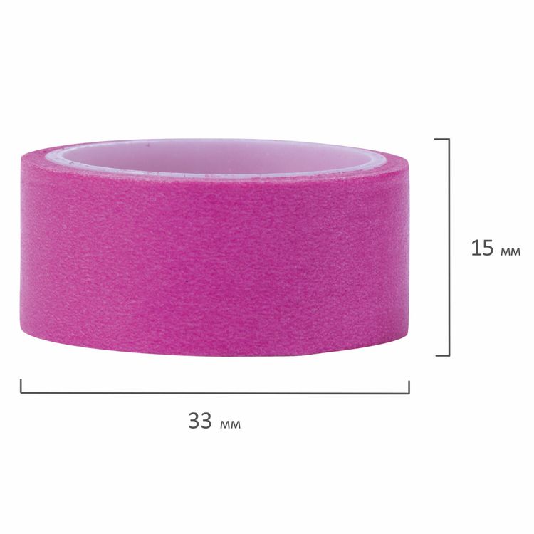 Клейкие WASHI-ленты для декора «Пастель», 7 холодных цветов, 15 мм х 3 м — картинка 5