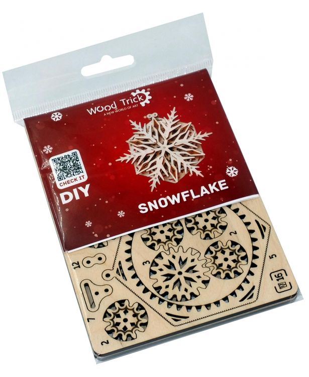 Конструктор из дерева «Вудик Снежинка», Wood Trick — картинка 5
