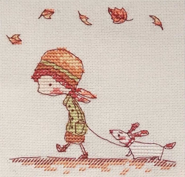 Набор для вышивания «Осенний променад»