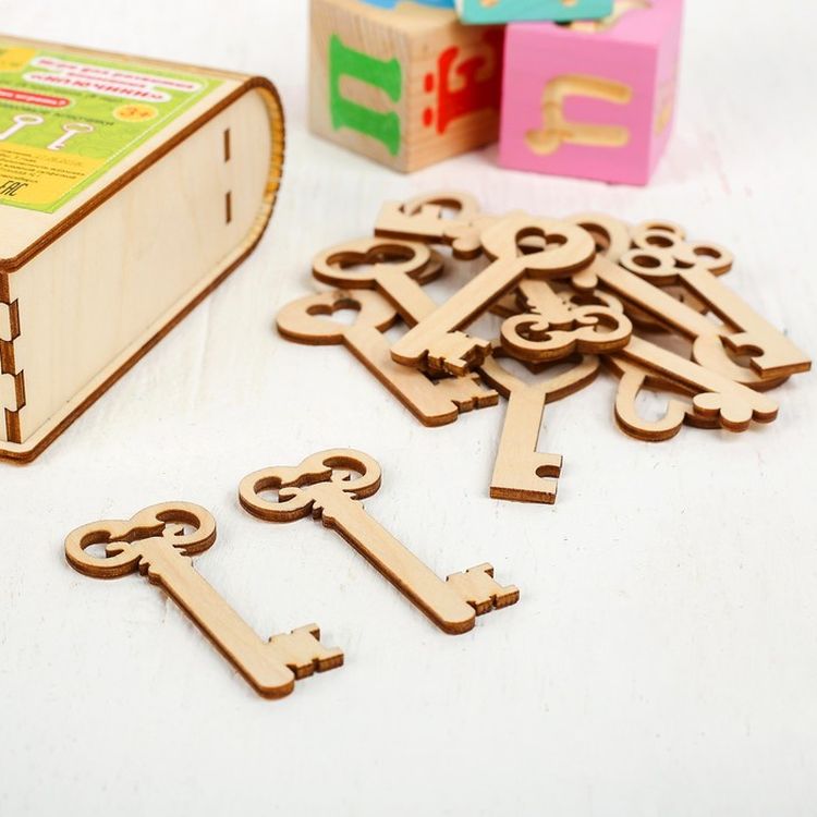 Развивающее пособие из дерева «Ключики» — картинка 4