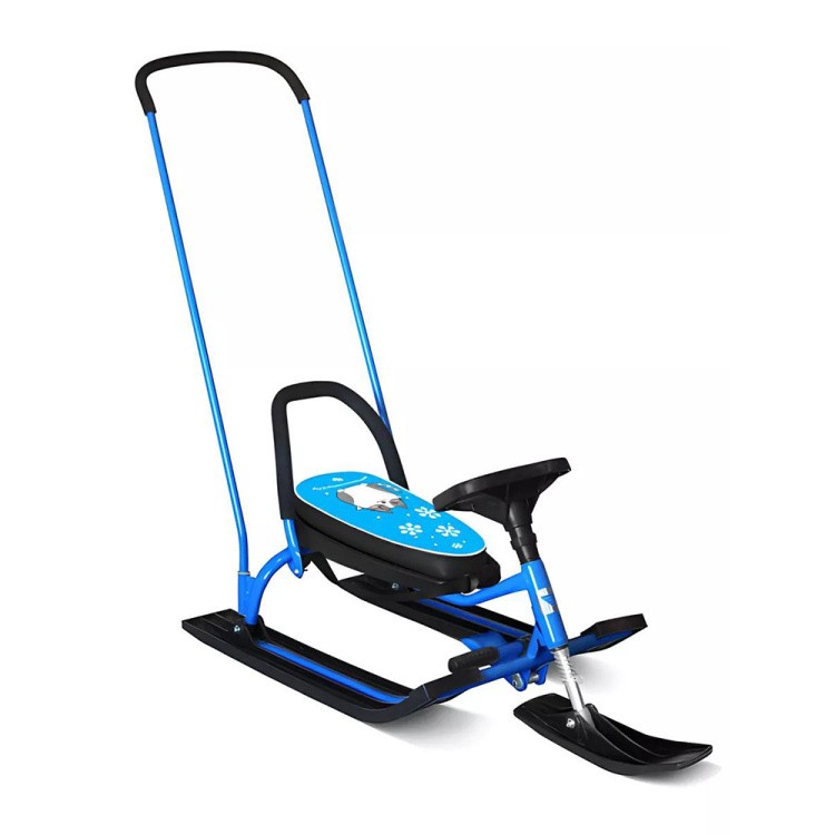 Снегокат детский 140 GO GO Winter cat с ручкой — картинка 4