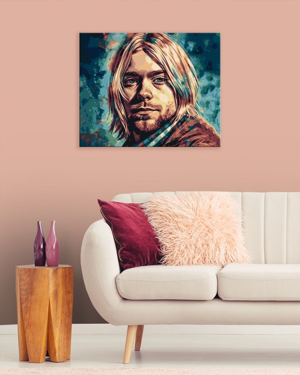 Картина по номерам «Курт Кобейн портрет» — картинка 3