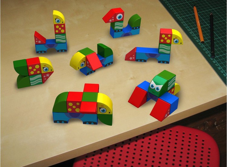 Магнитные кубики «Животные» — картинка 4