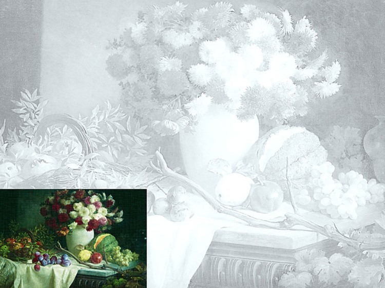 Холст «Цветы и фрукты» — картинка 2