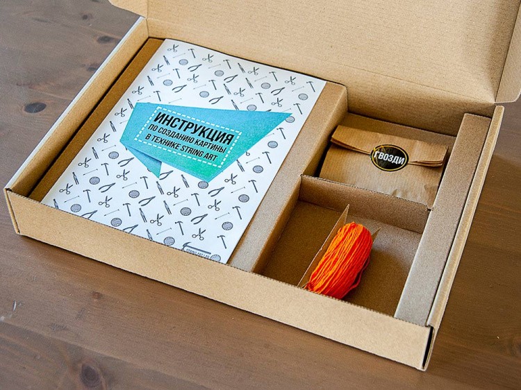 Набор для творчества STRING ART «Лиса минимализм» — картинка 5