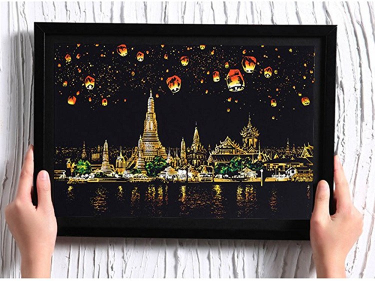 Скретч-картина «Чиангмай» (цветная) — картинка 2