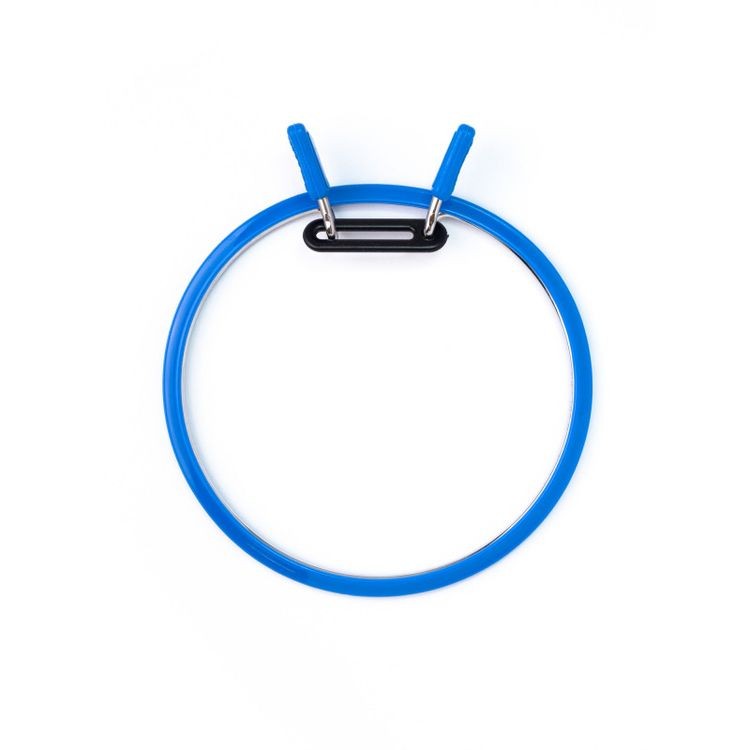 Пяльцы пружинные, диаметр 12,6 см, h-7, цвет: голубой, Nurge — картинка 4