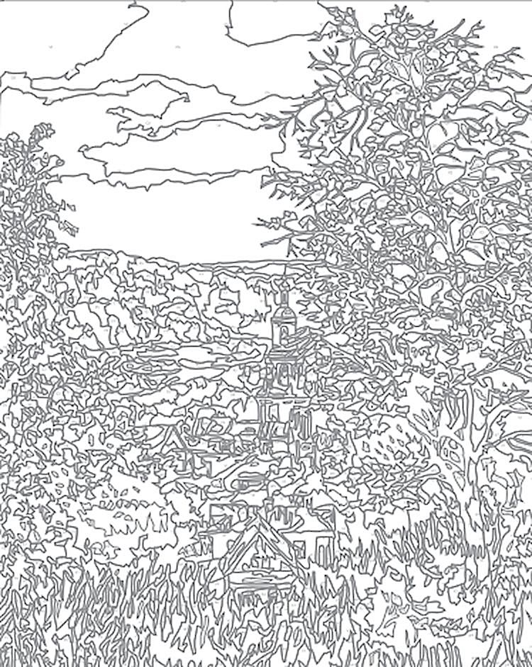 Картина по номерам «Дорофеев С.В., Очарование осени» — картинка 2