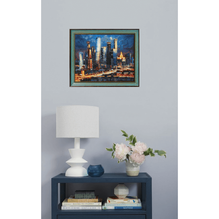 Картина по номерам «Вечерние огни Москва Сити» — картинка 7