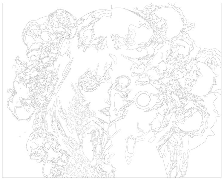 Картина по номерам «Аниме: Светлая и темная сторона» — картинка 3