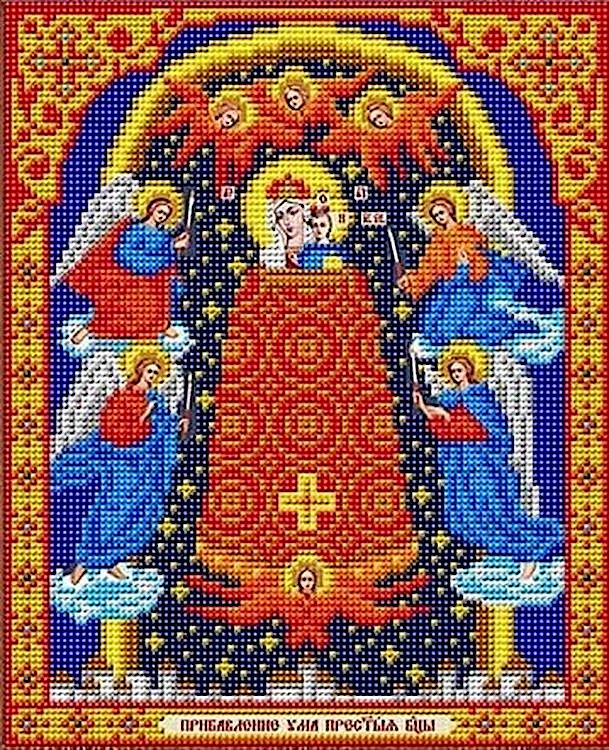 Рисунок на ткани «Богородица. Прибавление ума»