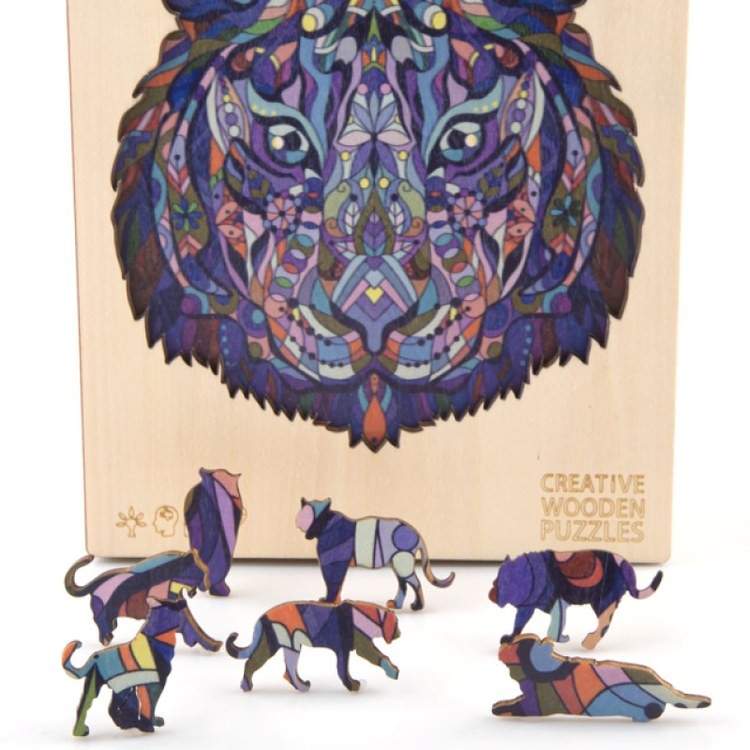 Деревянные пазлы «Волшебный Тигр XL», Woodbests — картинка 7