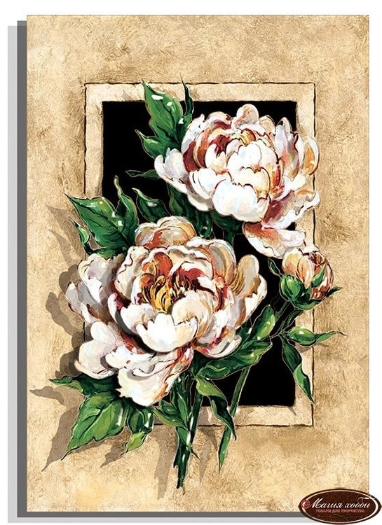 Набор папертоль «Винтажные розы» 28x20 см — картинка 2