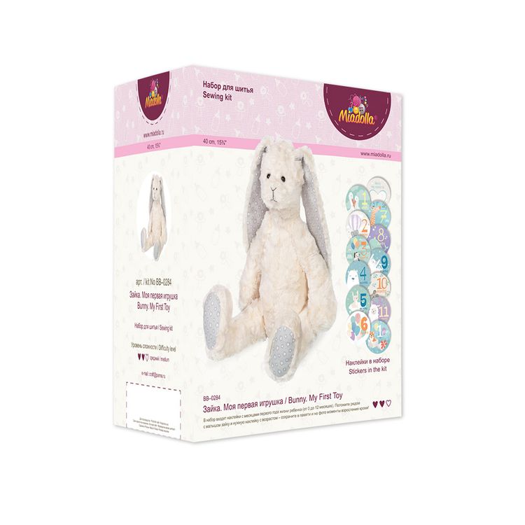 Набор для шитья «Зайка. Моя первая игрушка» — картинка 3