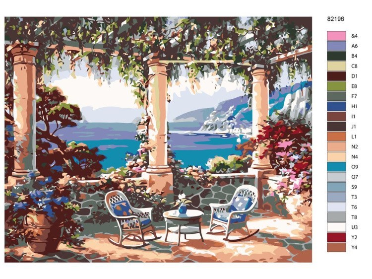 Картина по номерам «Вид на море» — картинка 2