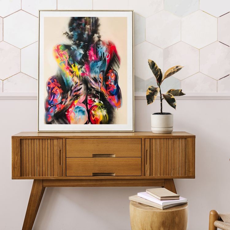 Картина по номерам «Радужная женщина» — картинка 4