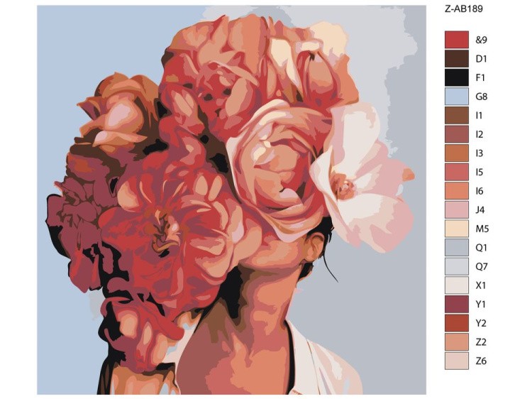 Картина по номерам «Причудливый букет» — картинка 2