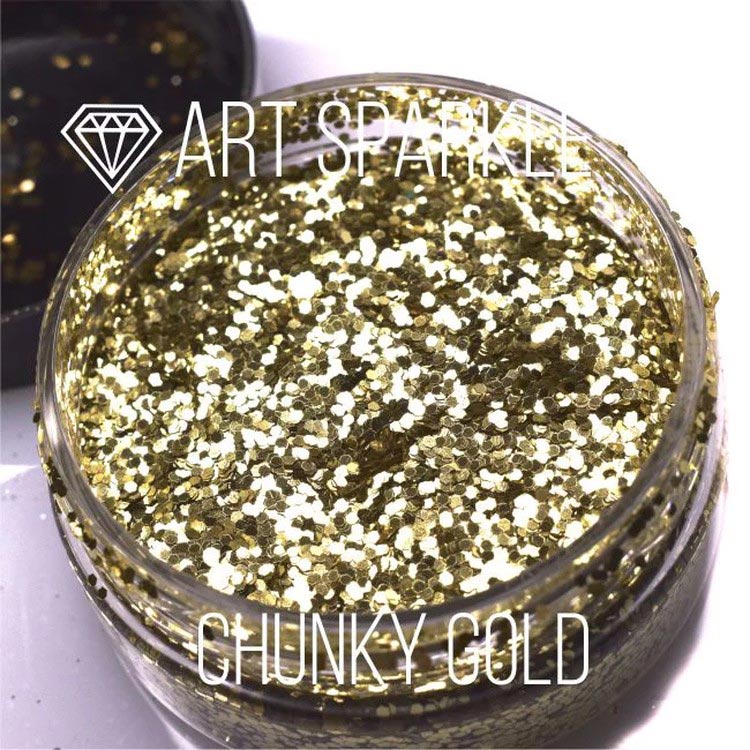 Глиттер крупный Chunky Gold, 50 г, Craftsmen.store — картинка 2