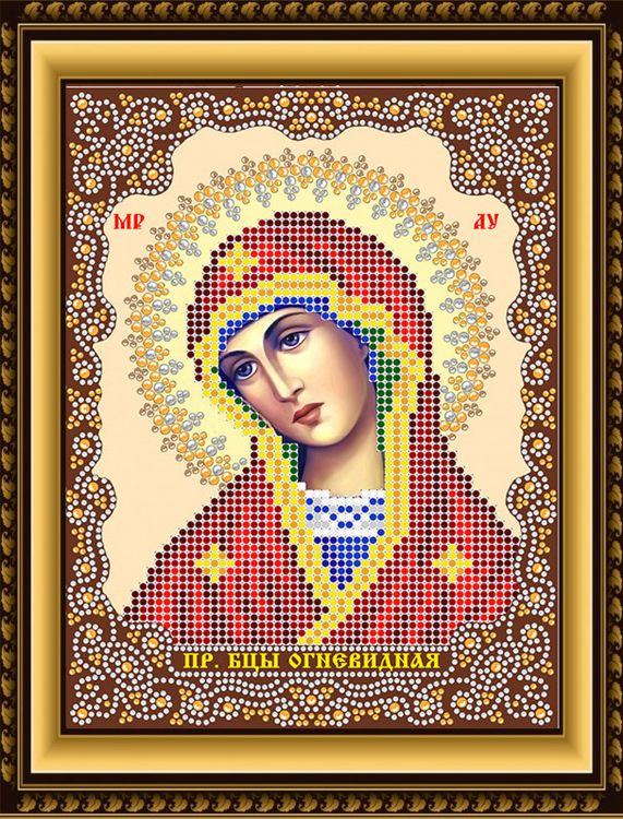 Рисунок на ткани «Богородица Огневидная»
