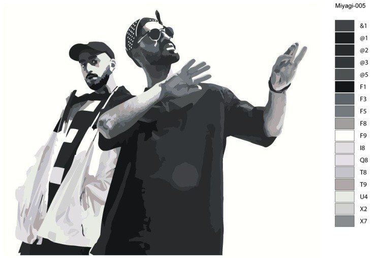 Картина по номерам «Miyagi Мияги и Эндшпиль 4» — картинка 2