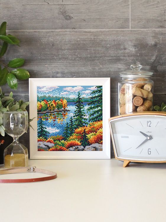 Алмазная вышивка «Золотая осень» — картинка 2