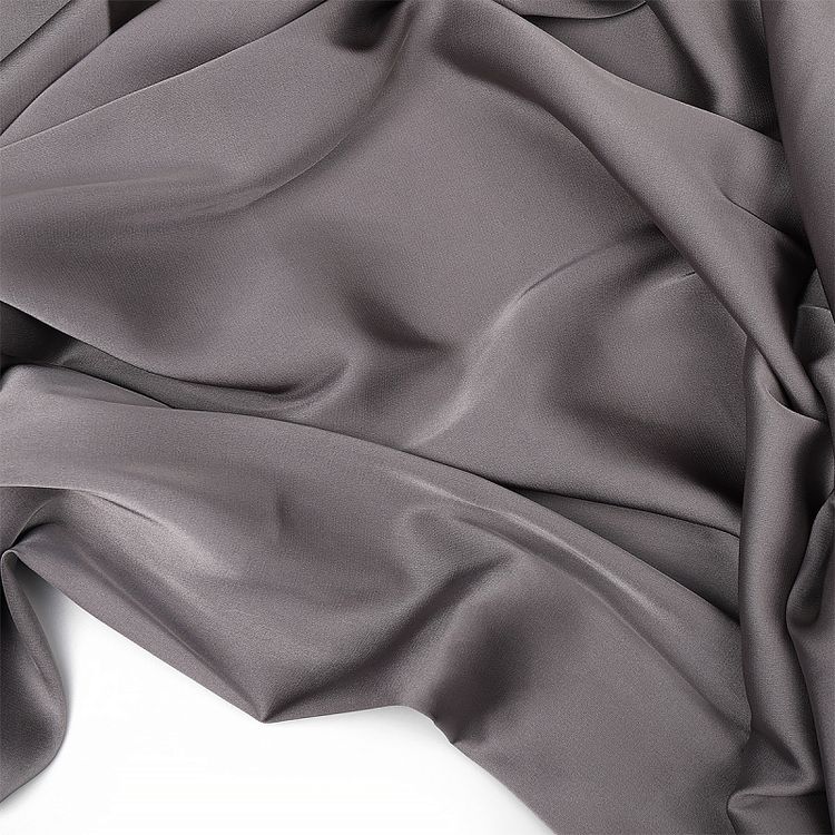 Ткань шелк Армани, 5 м, ширина 150 см, 90 г/м², цвет: 126 серый (шиншила), TBY — картинка 5