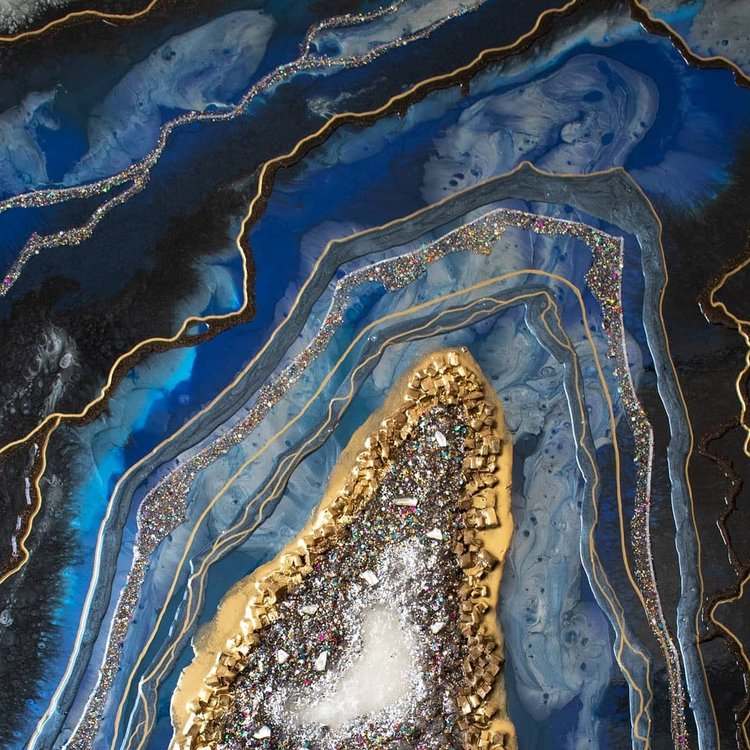 Краситель для эпоксидной смолы синий, 20 г, ALX Studio — картинка 3