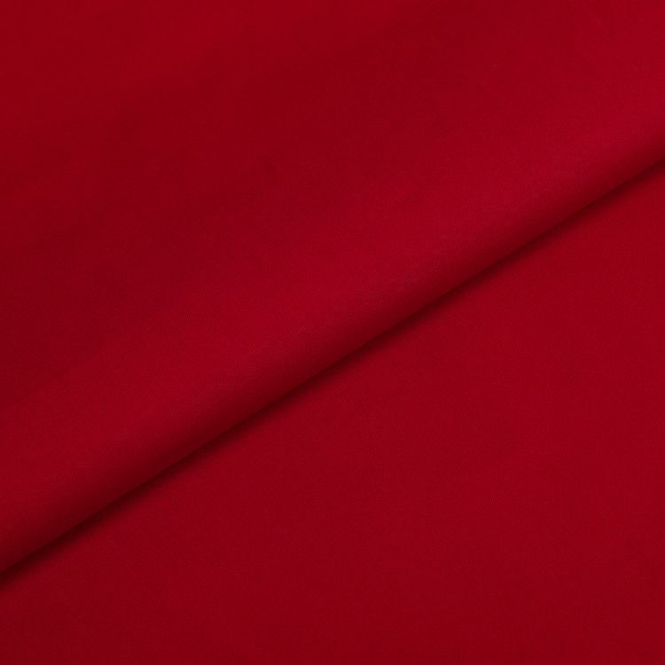 Ткань Поплин стрейч, 5 м x 150 см, 125 г/м², цвет: красный, TBY — картинка 2