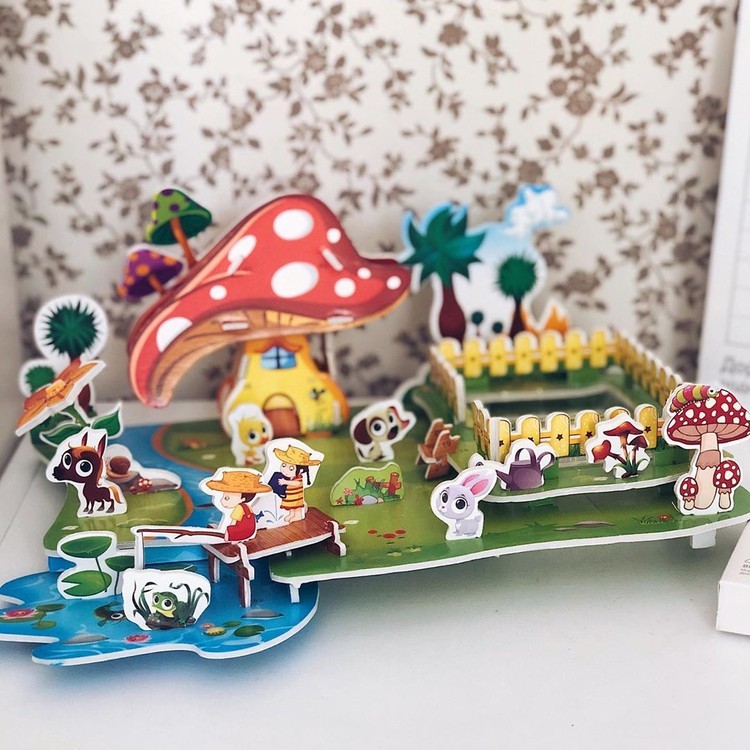 3Д пазл Сельский пейзаж — картинка 4