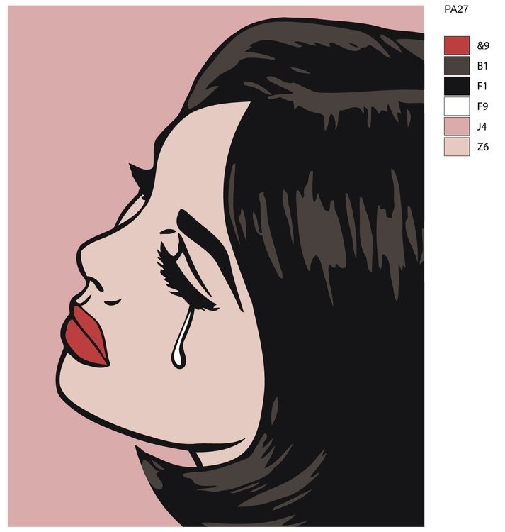 Картина по номерам «Печалька» — картинка 2