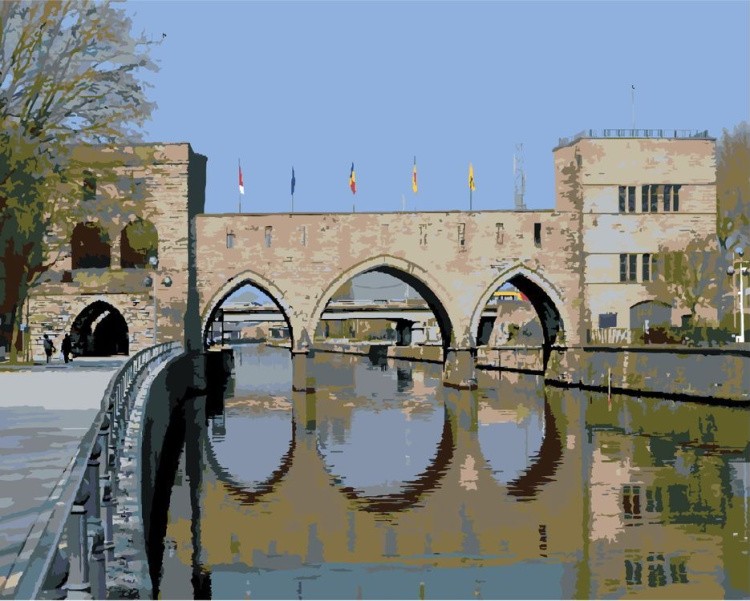 Картина по номерам «Арочный мост»