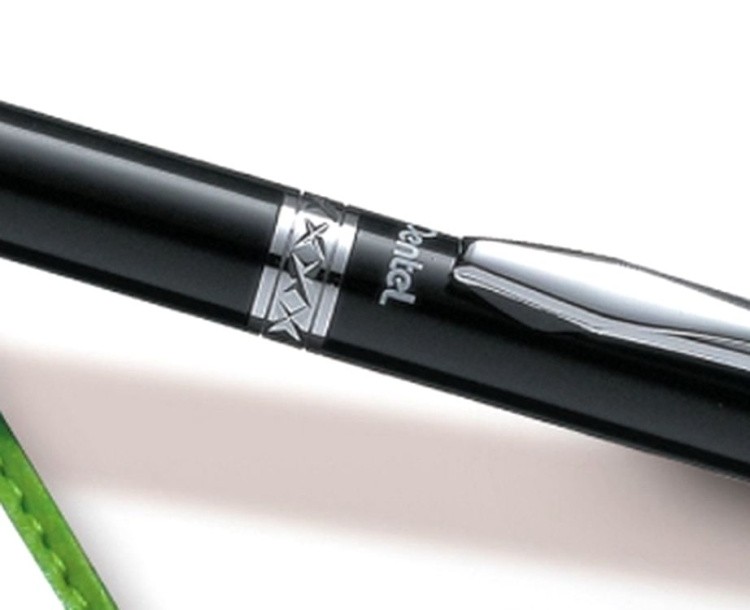 Карандаш автоматический, металлический корпус, лазерная гравировка, 0,5 мм, НВ, Pentel — картинка 6