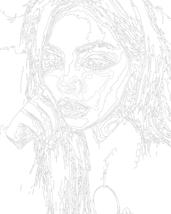 Картина по номерам «Блогер Даша Каплан: селфи портрет 40x50» — картинка 3