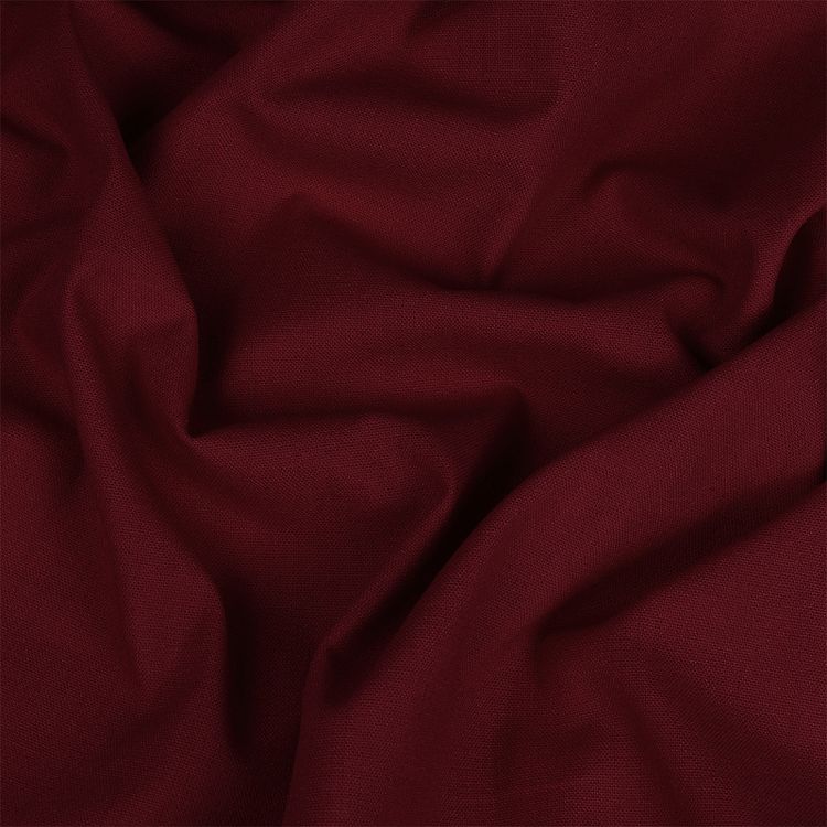 Ткань льняная, 1 м x 140 см, 200 г/м², цвет: бордо, TBY — картинка 2