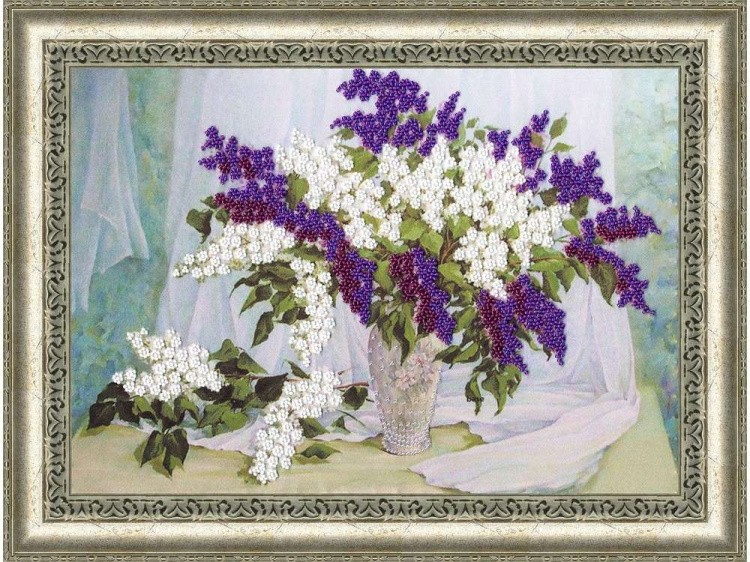 Набор вышивки бисером «Сиреневый аромат» — картинка 2