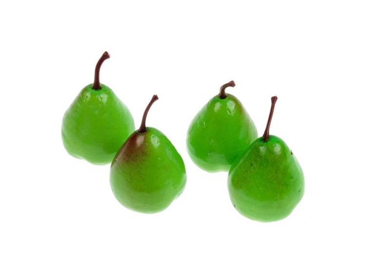 Декоративные элементы «Зеленая груша», 4,5x3,5 см, 4 шт., Blumentag