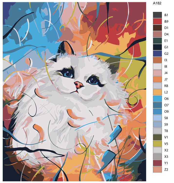 Картина по номерам «Красавица» — картинка 2