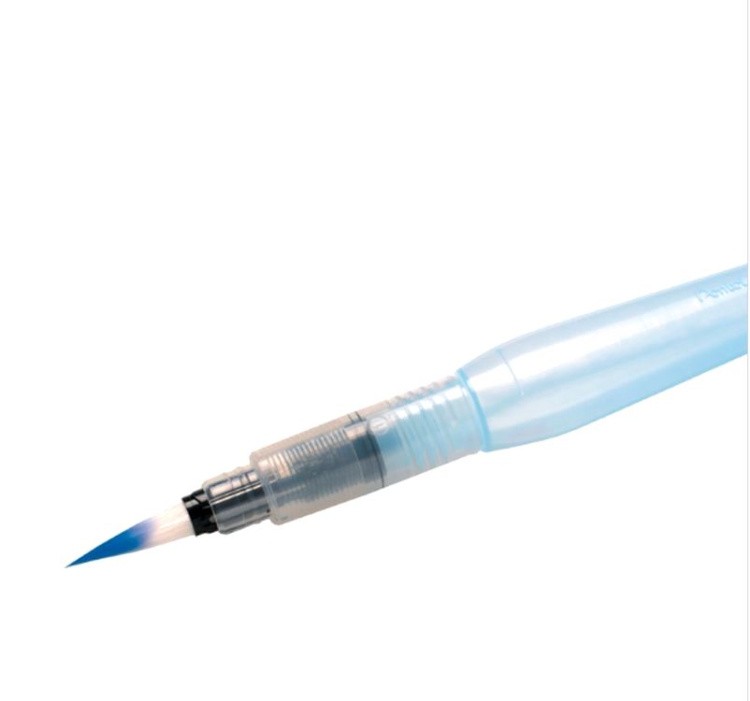 Кисть с резервуаром Aquash Brush 4 мм, круглая, короткая ручка, Pentel — картинка 2