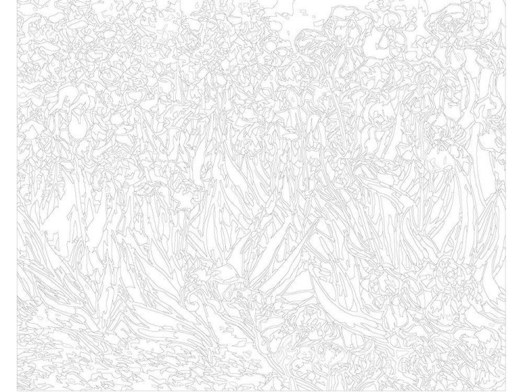 Картина по номерам «Синие цветы» — картинка 3