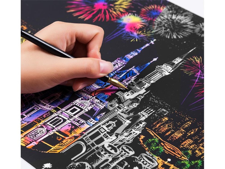 Скретч-картина «Dream Castle» (цветная) — картинка 4