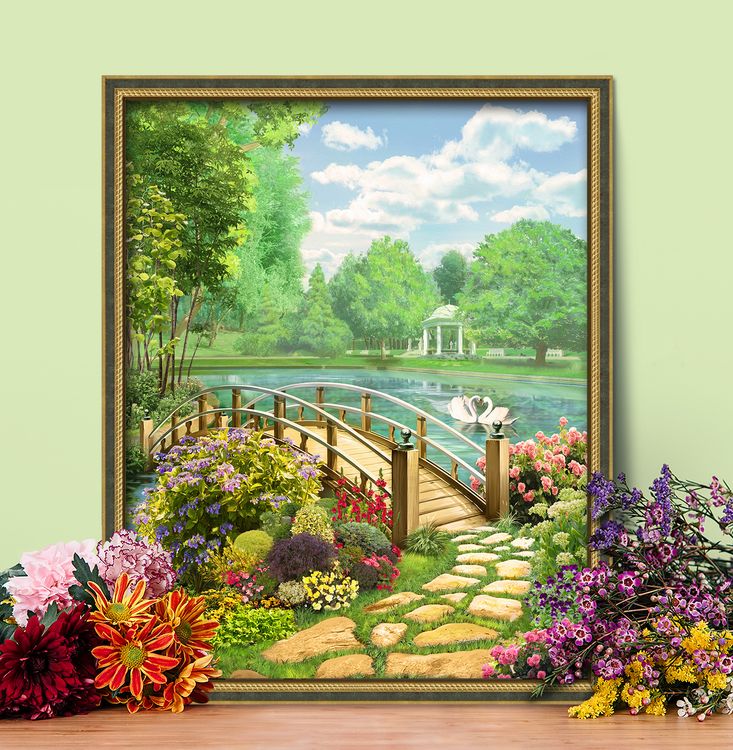 Алмазная вышивка «Солнечный день» — картинка 2