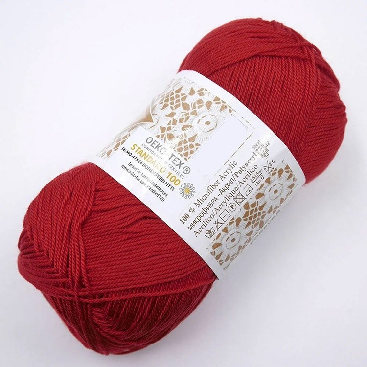 Пряжа ALIZE FOREVER (106), красный, 5 шт. по 50 г — картинка 2