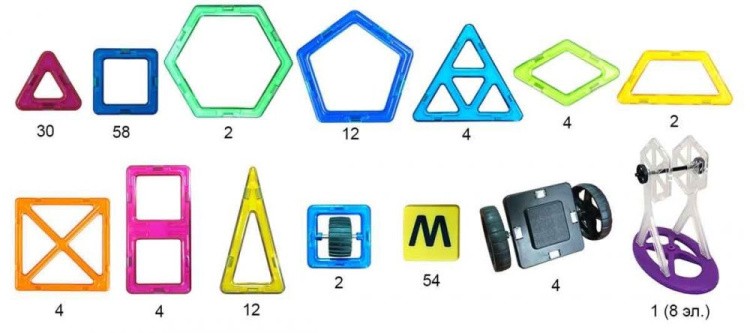 Магнитный конструктор «MK-200», Магникон — картинка 4