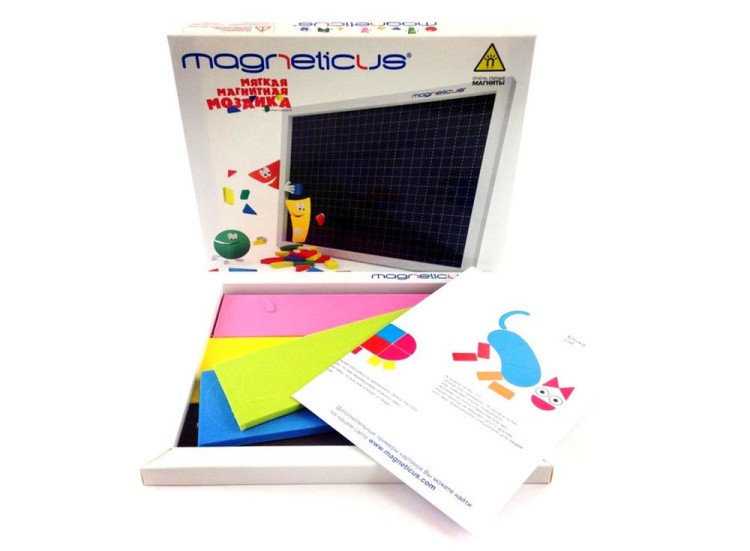 Магнитная мозаика «Забавные животные» (60 элементов, 5 цветов) — картинка 3