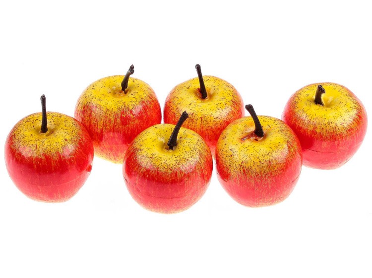 Декоративные элементы «Деревенское яблоко», d 3 см, 6 шт., Blumentag